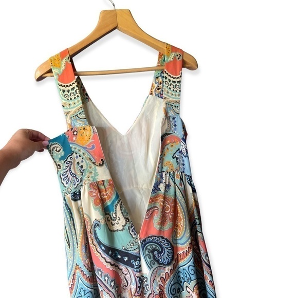 Anthropologie Maeve Vizcaya Multicolor Paisley Print Maxi Dress, Size 0 - Picture 6 of 11